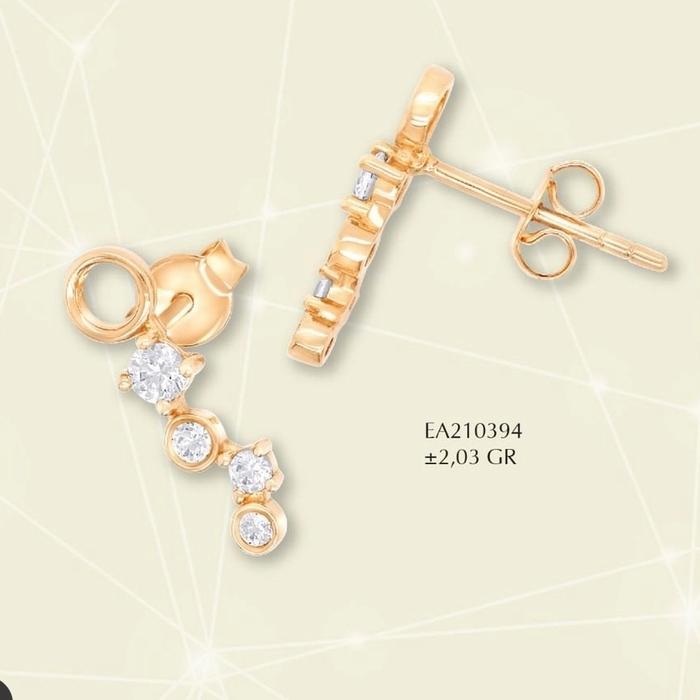 GIWANG ANTING TUSUK INTERSTELLAR SERIES SANDRA DEWI GOLD RASI BINTANG