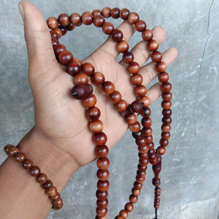 Tasbih stigi 12mm | tasbih jumbo besar | tasbih kayu stigi asli setigi