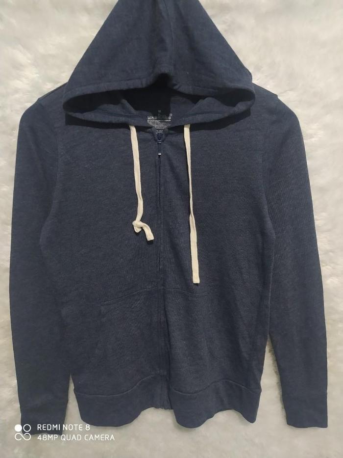 thrift sweater Hoodie warna denim