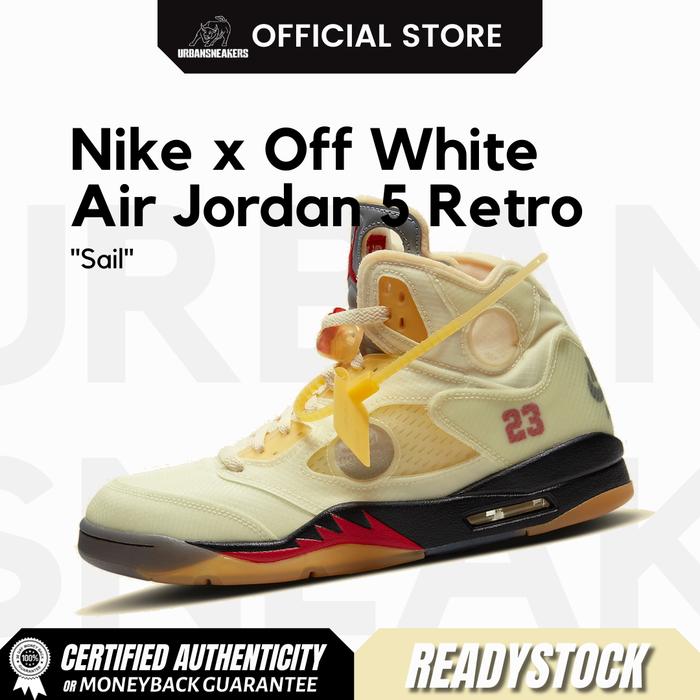 Nike Off White Air Jordan 5 Retro SP Sail Original | DH8565 100