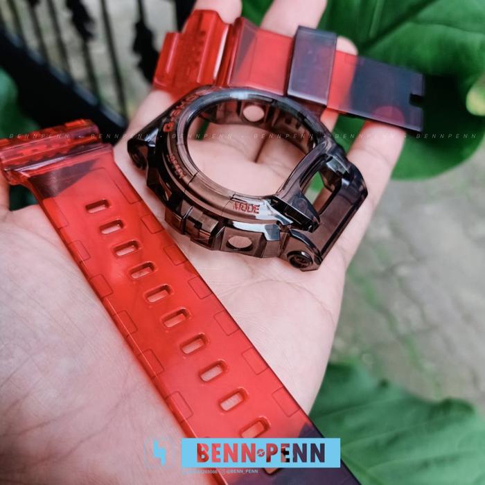 STRAP BAND BEZEL JAM TANGAN CASIO G SHOCK GDX 6900 RED BLACK SMOOTH
