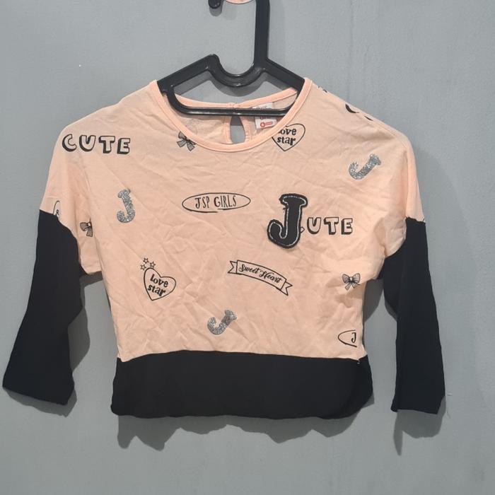 kaos anak perempuan jsp kids girl size 6