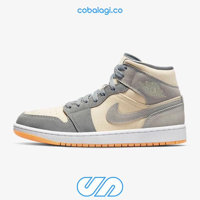 AIR JORDAN 1 Mid SE Coconut Milk Particle Grey White - 100% Authentic