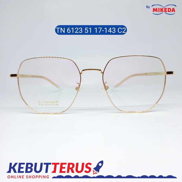 Mikeda-FRAME KACAMATA TN 6123 51 17-143 C2 + LENSA(MINUS/CYLINDER)