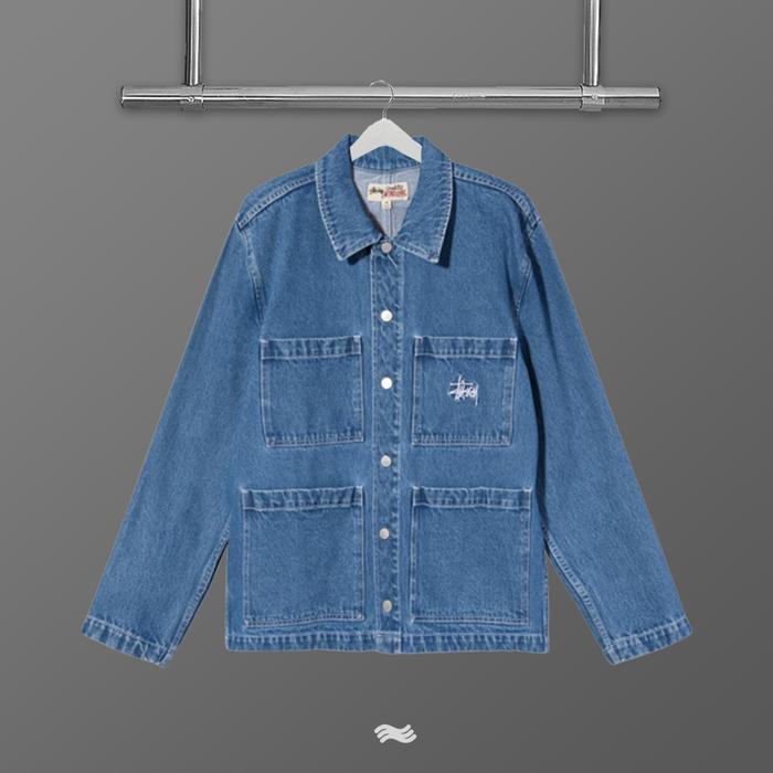Stussy Denim Chore Jacket Blue