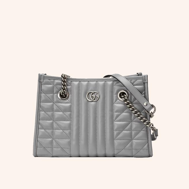 Tas Marmont Tote Matelasse Aria Dark Grey Leather Small