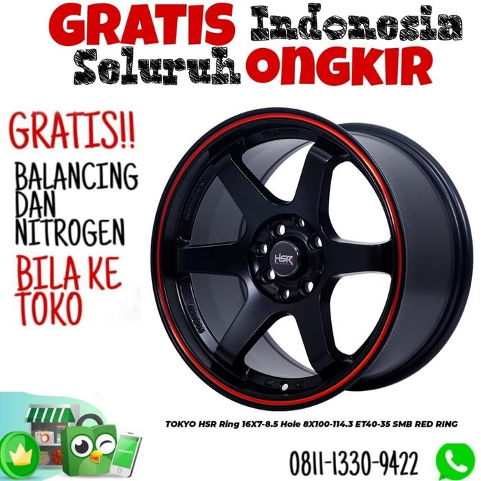 hsr te 37 celong /keluar body donat ring 16 lubang 4 mobil brio dll