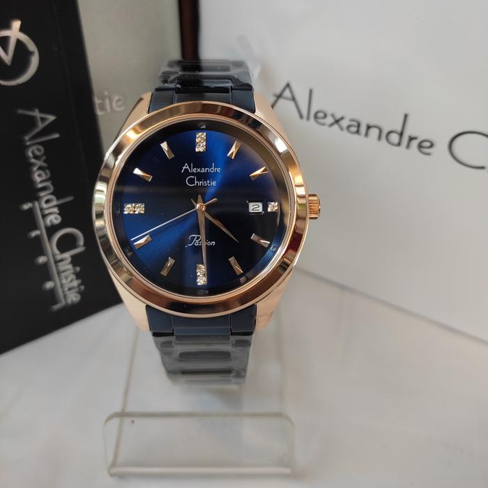 Jam Tangan Wanita ORIGINAL Alexandre Christie Ac 2948 LD Stainless