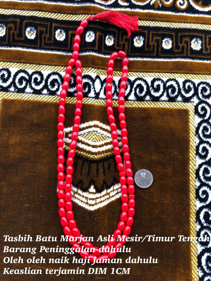 Tasbih Batu Marjan Asli Mesir Atau Laut Merah Peninggalan Naik Haji