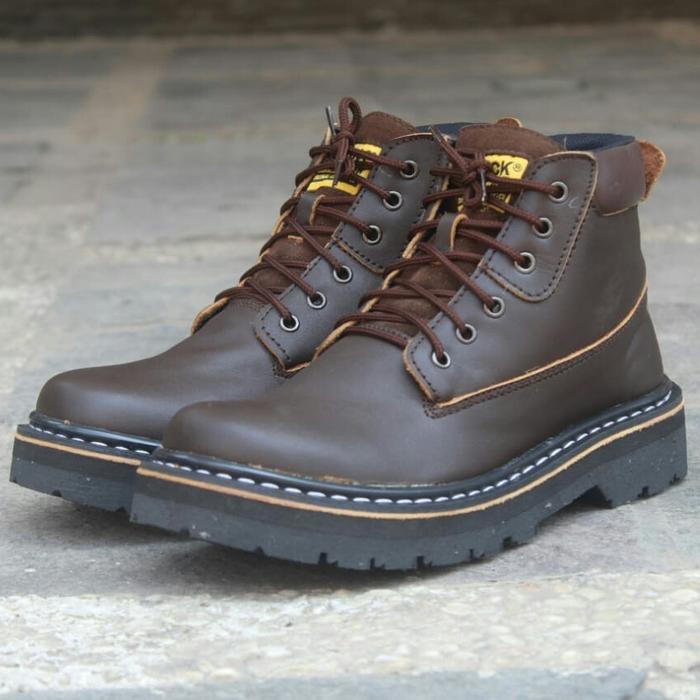 SEPATU BOOTS PRIA BLACKMASTER BLACKSTONE BROWN ORIGINAL KULIT ASLI
