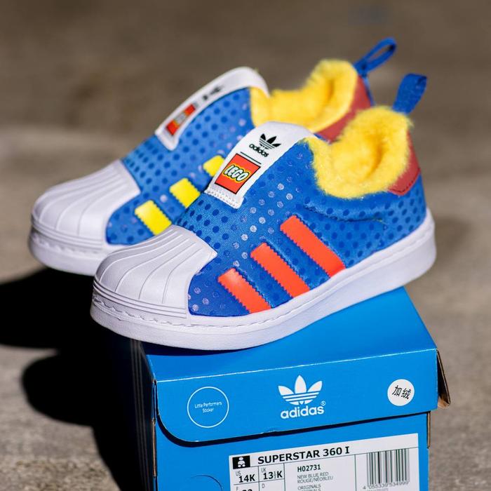 sepatu anak laki laki Adidas Superstar 360 Lego Multicolor "Original"