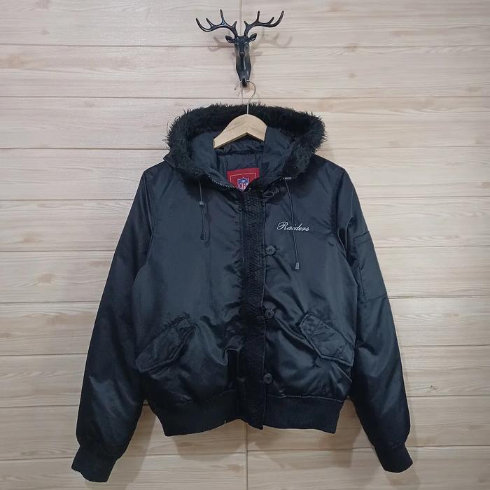 Jaket NFL - Raiders Size L P63 x L61 Isian bulang