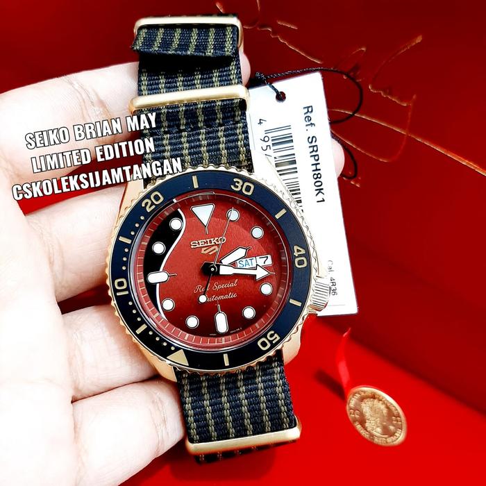 SEIKO 5 SPORTS SRPH80K1 SRPH80 BRIAN MAY 2022 LIMITED EDITION ORIGINAL