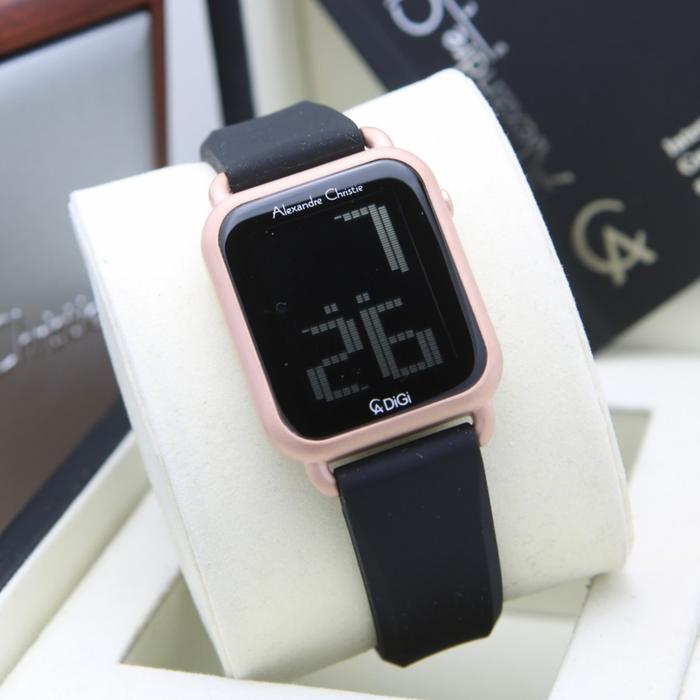 ALEXANDRE CHRISTIE AC 9332 ROSEGOLD BLACK DIGITAL.