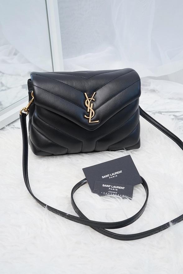 Original - YSL Saint Laurent Toy Loulou Lou Lou Black GHW Tas Bag Mini