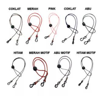 Strap Masker Tali biasa & Karet Polos 2 IN 1 Aneka Warna dan pelangi