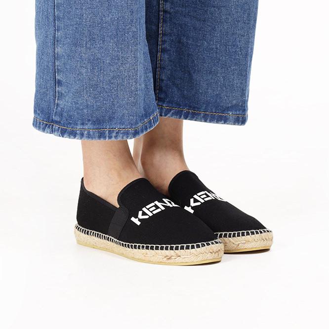 Original - Kenzo Logo Espa Espadrilles Black Sepatu Shoes