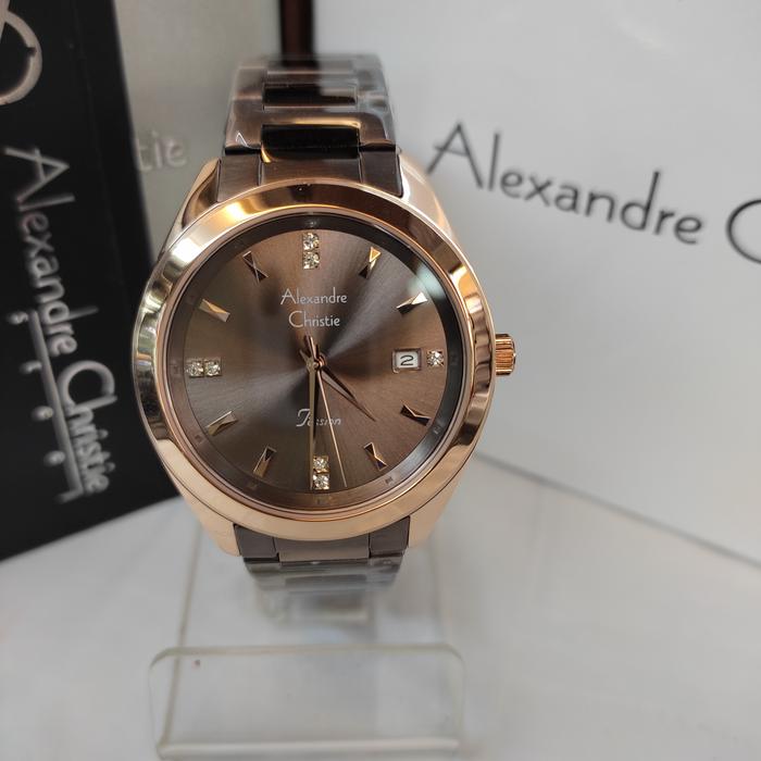 Jam Tangan Analog Wanita ORIGINAL Alexandre Christie Ac 2948 LD Stain