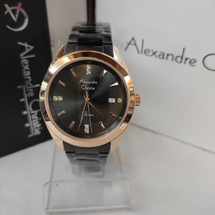 Jam Tangan Wanita ORIGINAL Alexandre Christie Ac 2948 LD Solid Steel