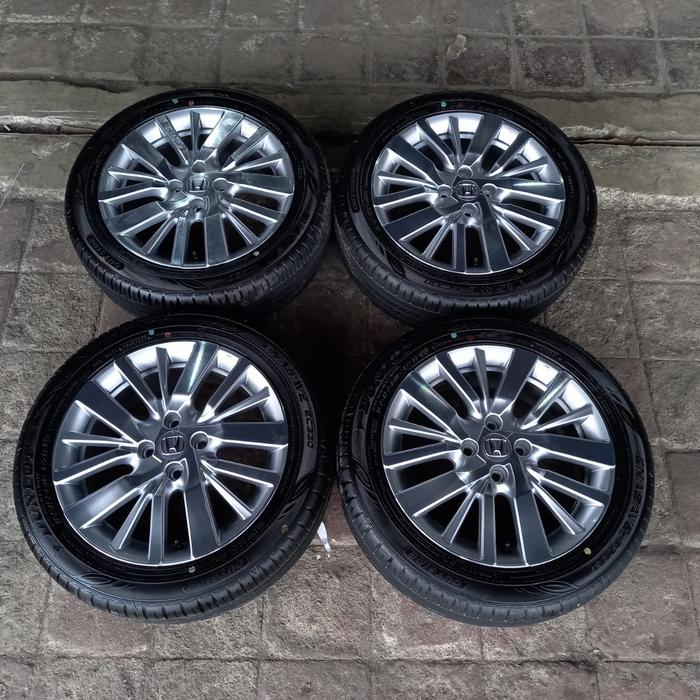 VELG MOBIL BEKAS COPOTAN NEW CITY RS RING 16 BAN DUNLOP 185/55 R16