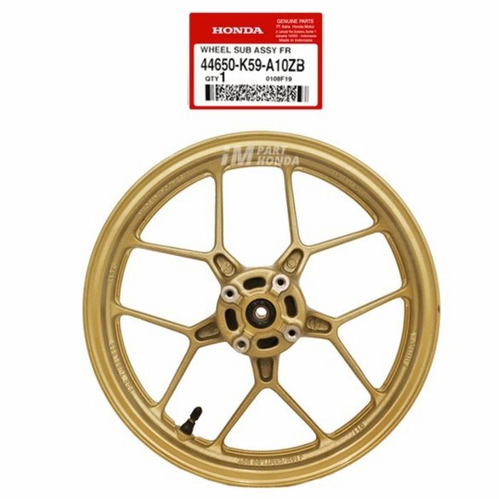 44650K59A10ZB VELG DEPAN VARIO 125 150 GOLD ORIGINAL AHM