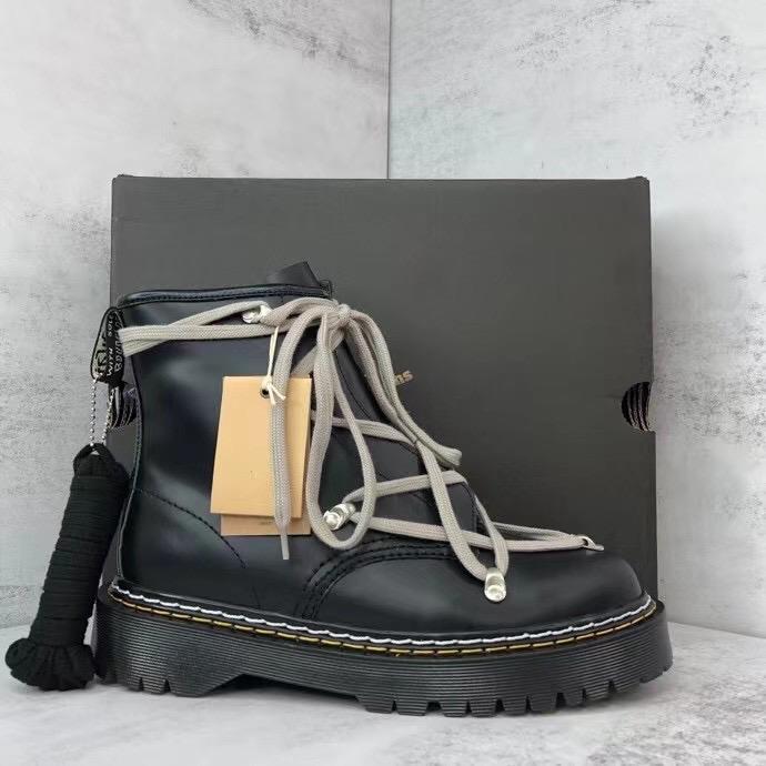 Rick Owens x Dr.Martens 1460 Bex Leather Lace Up Boots