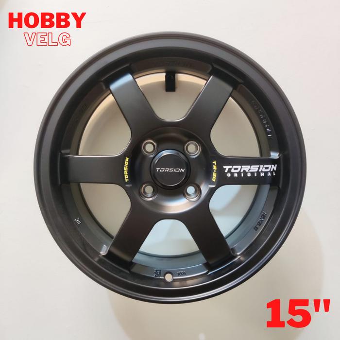 VELG MOBIL TORSION TR30 R15 x 6,5 4H 100 ET 42 MATT BLACK