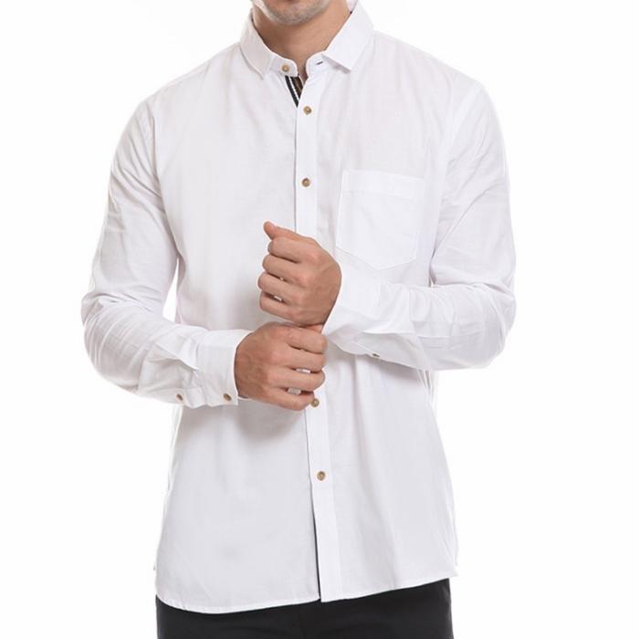 kemeja putih panjang manzone ori size M