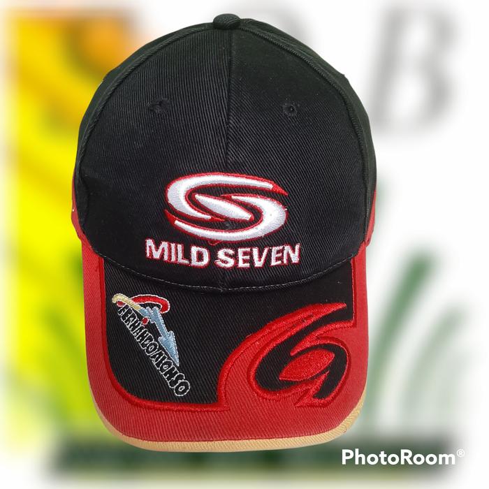 Topi Rare F1 Mild Seven Fernando Alonso Versi Balck Red