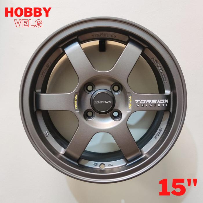 VELG MOBIL TORSION TR30 R15 x 6,5 4H 100 ET 42 MATT GRAPHITE GREY