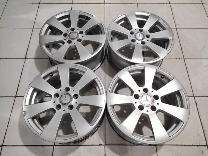 VELG MOBIL BEKAS OEM STD MERCY R16X7 5X112 ET 35 SILVER