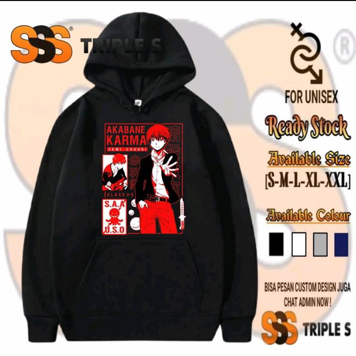 HOODIE JUMPER ANIME ASSASSINATION-CLASSROOM AKABANE KARMA