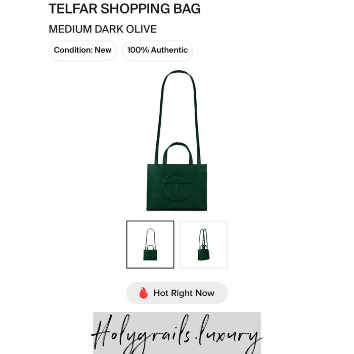 Telfar Shopping Bag Medium Dark Olive