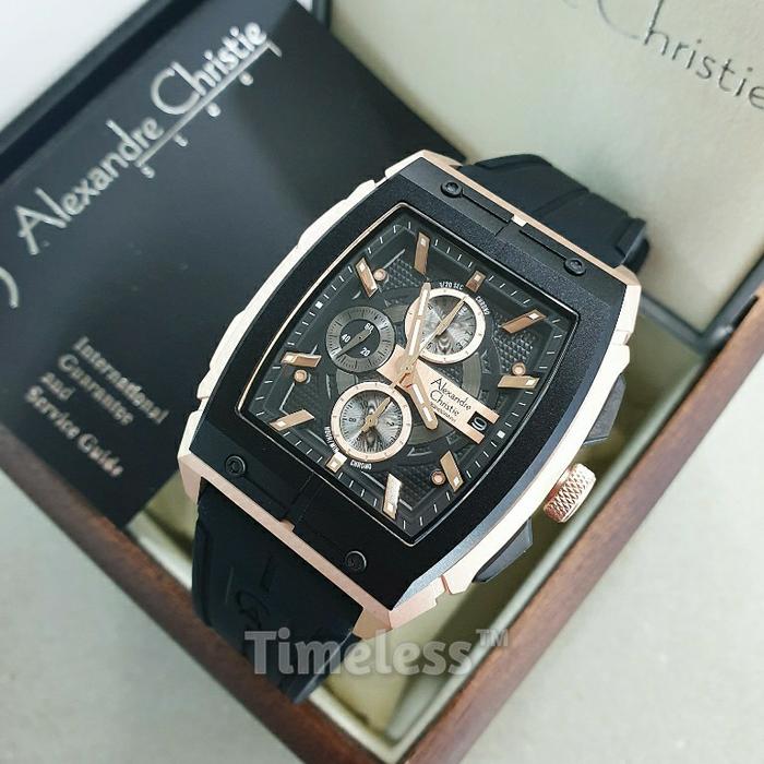 jam tangan pria original alexandre christie AC6598MC