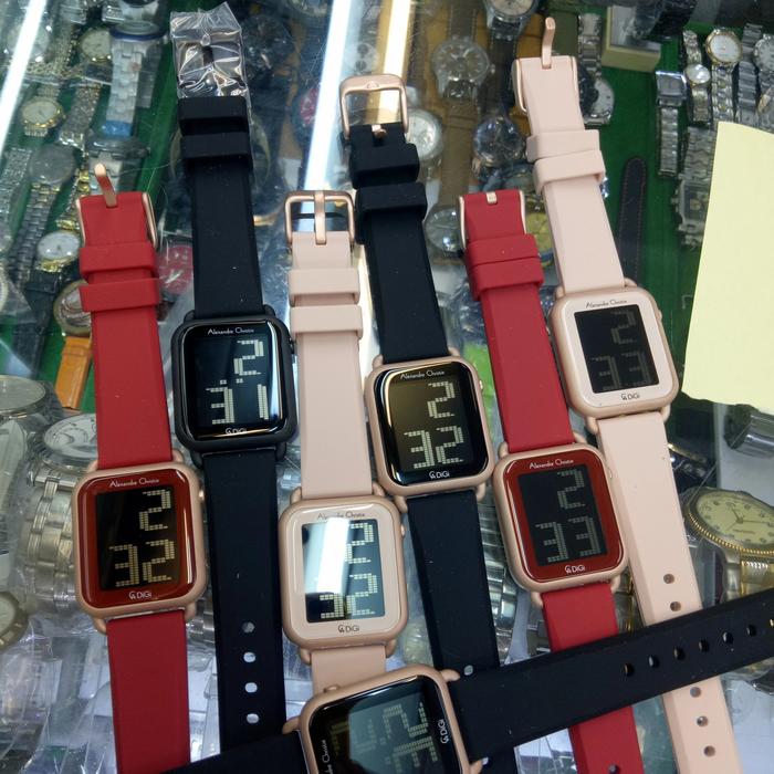 Jam wanita Original Alexandre Christie ac 9332 LH Rubber Plastic