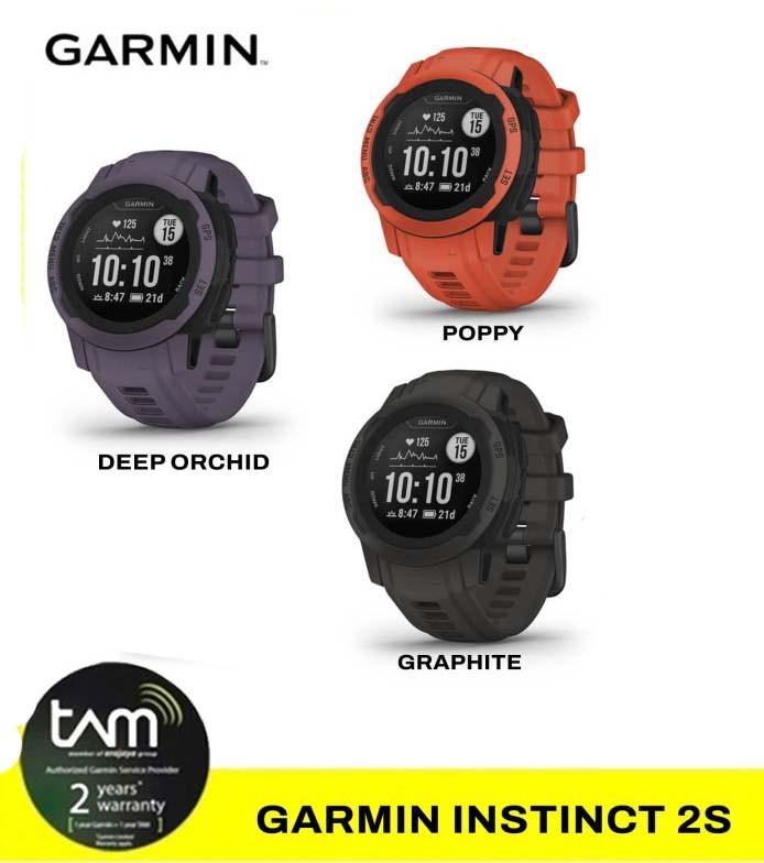 Jam Tangan Garmin Instinct 2S Solar - Smartwatch dengan Baterai Panjang