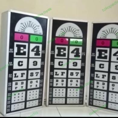 SNELLEN CHART ELEKTRIK UNTUK PEMERIKSAAN MATA MINUS DAN CYLINDER