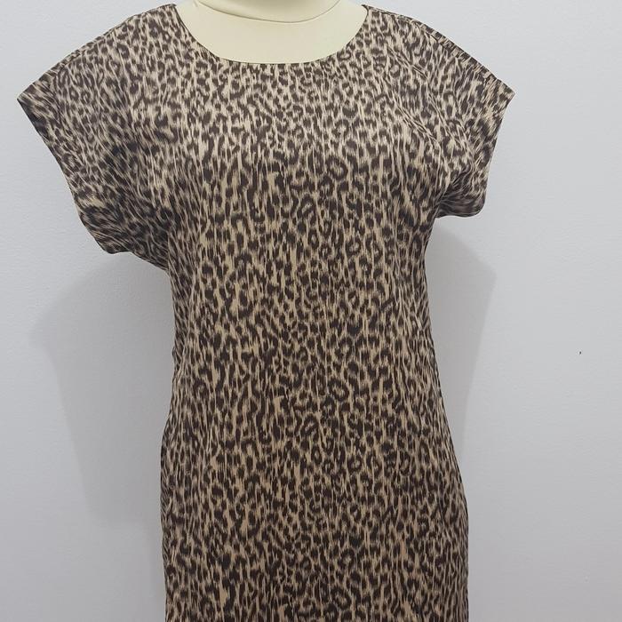 baju dress Merk Mint motif macan big size L