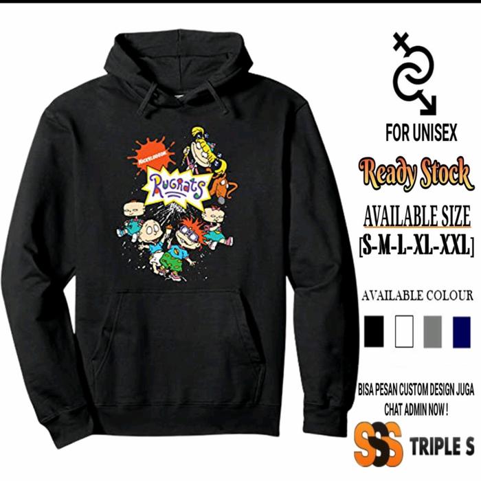 HOODIE JUMPER NICKELODEON NICK JR. RUGRATS HOODIE ANIMASI KARTUN