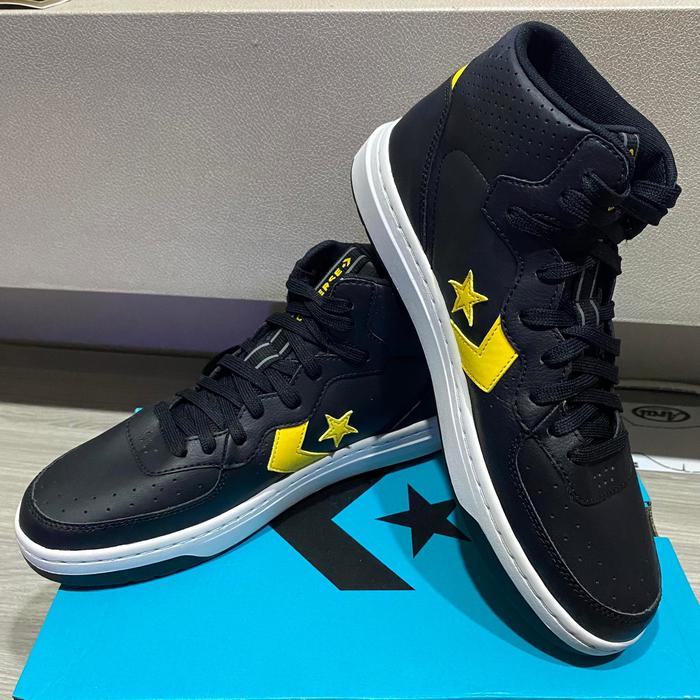 Converse Rival Mid Leather Black Amarillo White NOT NIKE ADIDAS PUMA