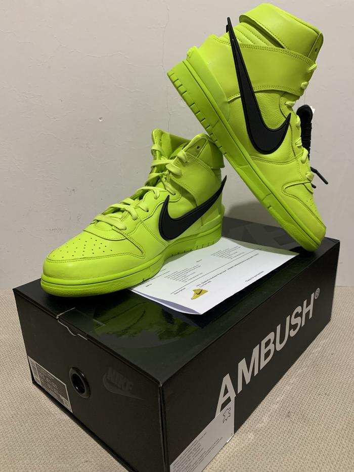 Nike Dunk High AMBUSH Flash Lime ORIGINAL BNIB