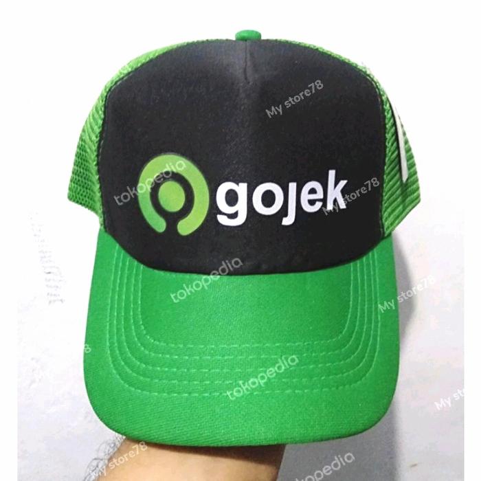 Topi sablon Gojek