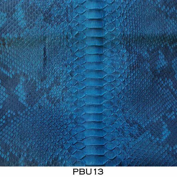 Bahan Kulit Ular Sanca / Python Asli Biru Corak PBU13