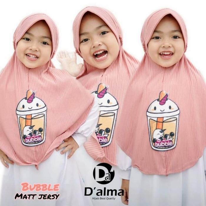 HIJAB INSTAN ANAK BOBA PLISKET JERSEY