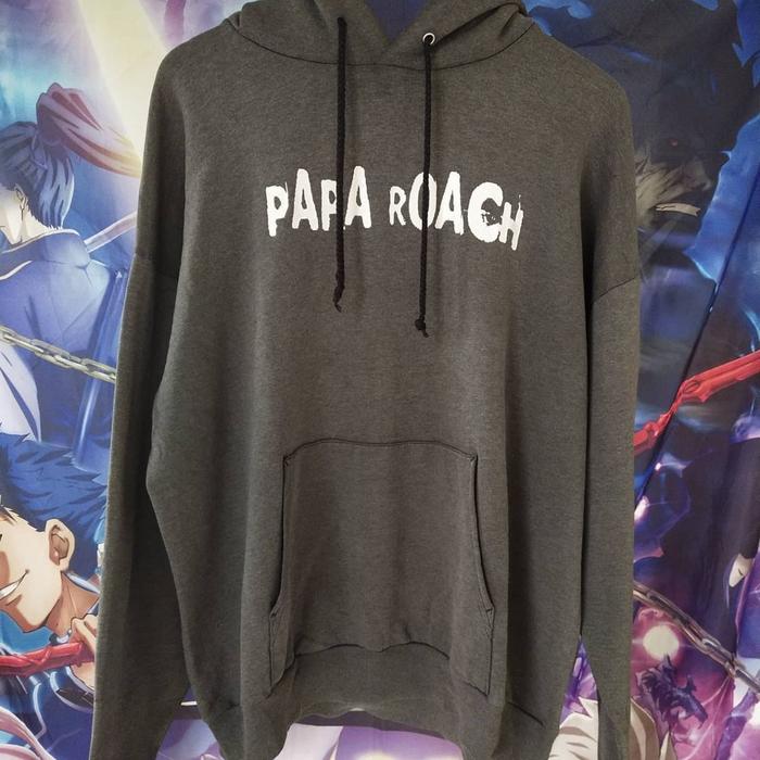 Vintage Papa Roach Hoodie Band Musik Merch Rock Kaos Original Second