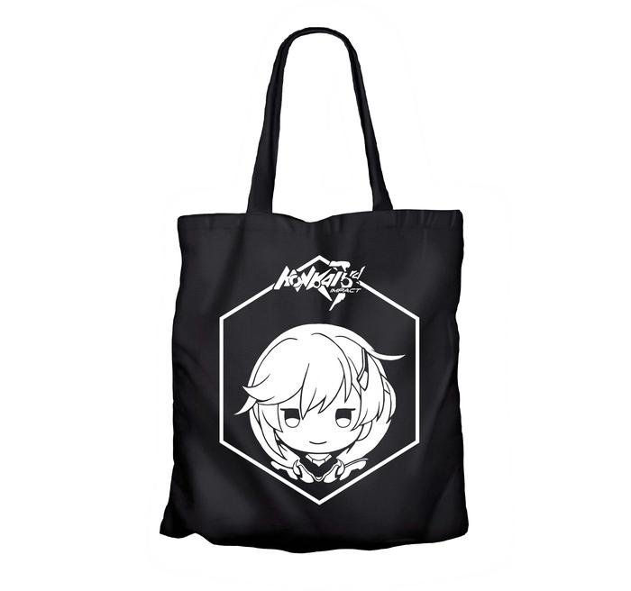 Tote bag japan game KALLEN KASLANA ICON - HONKAI IMPACT 100% canvas