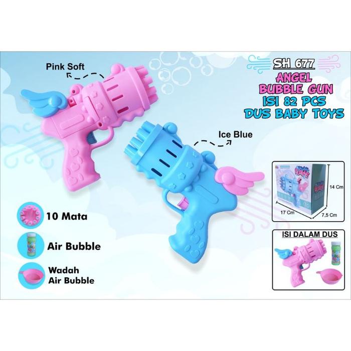 Mainan Gatling Bubble Machine Gun / Electric Bubble Machine Gun Bubble