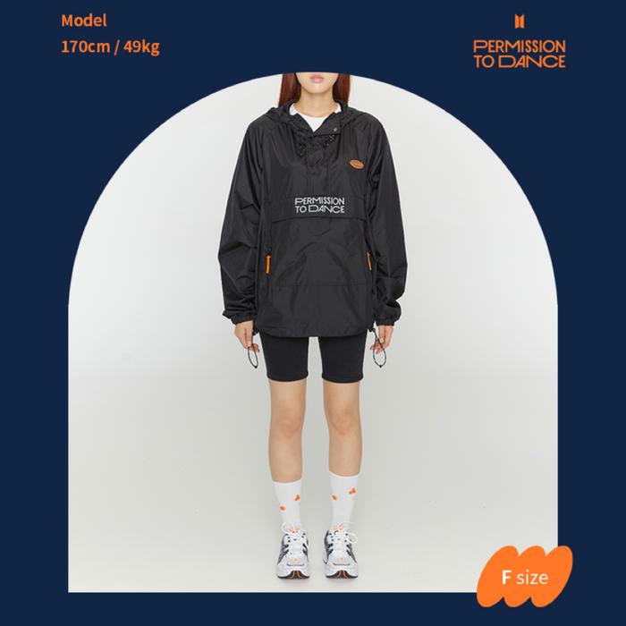 [PO] BTS: Permission to Dance (PTD) Merch - 3M Logo Anorak (Black)
