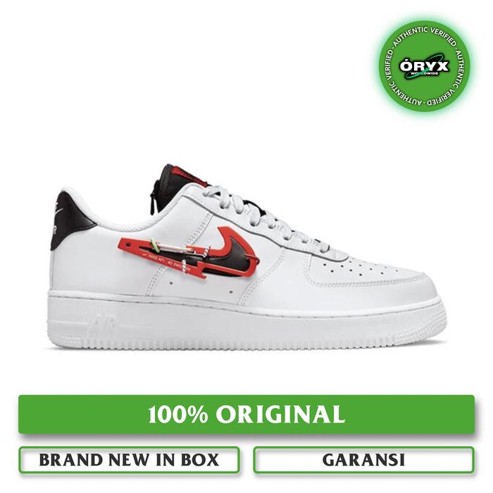 Nike Air Force 1 '07 Premium Carabiner Swoosh White / Black / Red
