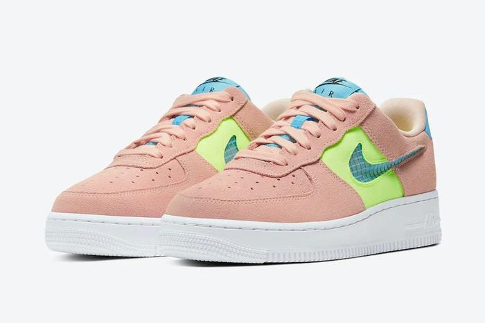 Sepatu Nike Air Force 1 07 SE Washed Coral Original Sneakers Cewek